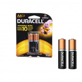 PILHA DURACELL ALCALINA PEQUENA AA COM 2 UNIDADES