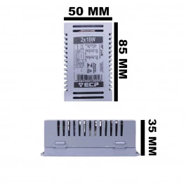 REATOR ELETRÔNICO PARA LÂMPADA COMPACTA 2X18W BIVOLT