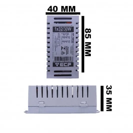 REATOR ELETRÔNICO P/LÂMPADA FLUORESCENTE 1X32W 30W BIVOLT
