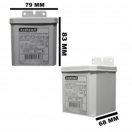 REATOR INTRAL PARA LÂMPADA VAPOR MERCÚRIO  125W 220V(USO INTERNO) 00176