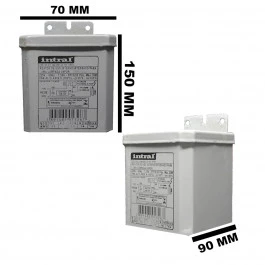 REATOR INTRAL PARA LÂMPADA VAPOR MERCÚRIO  400W 220V(USO INTERNO) 00179