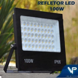 REFLETOR HOLOFOTE LED FLOODLIGHT 100W 3000K(BRANCO QUENTE)BIVOLT IP66