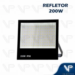 REFLETOR HOLOFOTE LED SMD   200W 6500K(BRANCO FRIO)BIVOLT IP66