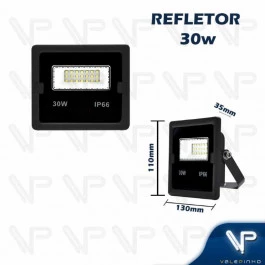 REFLETOR HOLOFOTE LED SMD     30W 6500K(BRANCO FRIO)BIVOLT IP66 