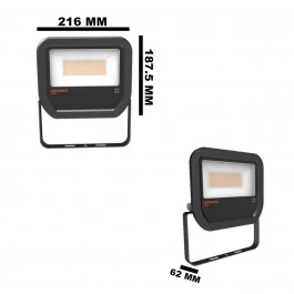REFLETOR HOLOFOTE LED SMD LEDVANCE OSRAM          50W 3000K(BRANCO QUENTE)BIVOLT IP65 FLOODLIGHT