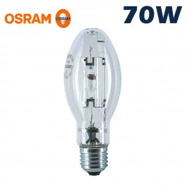 LÂMPADA VAPOR METALICO OVOIDE OSRAM   70W 4000K(BRANCO NEUTRO)E27 HQI-E NDL