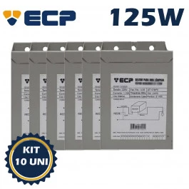 REATOR PARA LÂMPADA VAPOR MERCÚRIO 125W 220V(USO INTERNO) KIT10