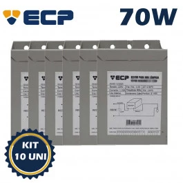 REATOR PARA LÂMPADA VAPOR METÁLICO   70W 220V(USO INTERNO) KIT10