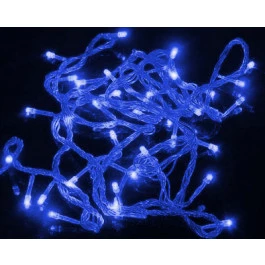 PISCA 100 LÂMPADAS LED AZUL 8 FUNÇÕES 127V FIO TRANSPARENTE 10M