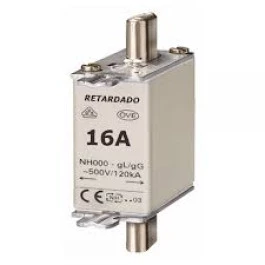 FUSÍVEL CERAMICA NH00 RETARDADO  16A 500V 