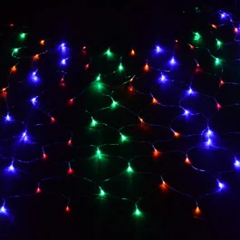 CASCATA 400 LÂMPADAS LED COLORIDO 8 FUNÇÕES 220V FIO BRANCO 10M