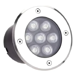 BALIZADOR EMBUTIDO SOLO LED REDONDO  7W 3000k(BRANCO QUENTE)BIVOLT