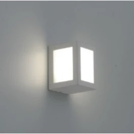 BALIZADOR LED SOBREPOR DE PAREDE QUADRADO 3FACHOS 3W 2700K(BRANCO QUENTE)BIVOLT