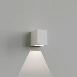 BALIZADOR SOBREPOR DE PAREDE LED QUADRADO COM 1 FACHO 2W 2700K(BRANCO QUENTE) BIVOLT