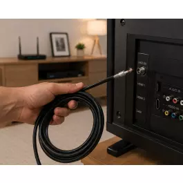 CABO COAXIAL PRETO CORTE 3,15 METROS