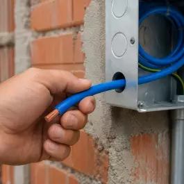 CABO FLEXÍVEL 16MM² AZUL 750V COBRE CORTE 3,4 METROS