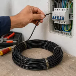 CABO FLEXÍVEL 1,5MM² PRETO ELÉTRICO CORTE 21,30 METROS