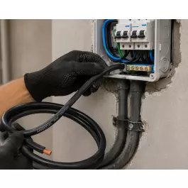 CABO FLEXÍVEL 6MM² PRETO 450/750V CORTE 2,50 METROS