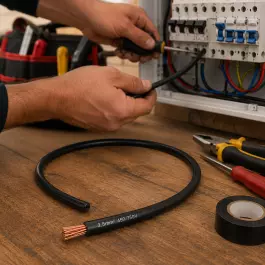 CABO FLEXÍVEL PRETO 2,5MM² 450/750V CORTE 1 METRO