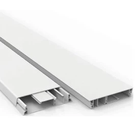 CANALETA DE PVC BRANCA 110X20X2000MM SEM FITA DUPLA FACE