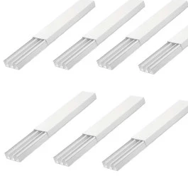 CANALETA DE PVC BRANCA 50X20X2000MM SEM FITA DUPLA FACE KIT7