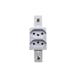 CONJUNTO S/PLACA 2 TOMADA HORIZONTAL 2P+T 10A PADRAO BRASILEIRO