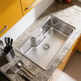 CUBA FRANKE DE SOBREPOR ACX 610 860X500 AÇO INOX C/SIFÃO E VÁLVULA