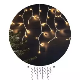 CORTINA LUZ DE LED ESTÁTICO DECORAÇÃO FESTA NATAL TASCHIBRA 127