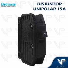 DISJUNTOR TERMOMAGNETICO NEMA 1 POLO UNIPOLAR 15A 127/220V