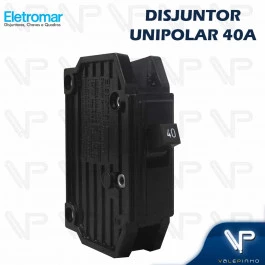 DISJUNTOR TERMOMAGNETICO NEMA 1 POLO UNIPOLAR 40A 127/220V