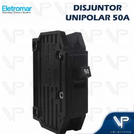 DISJUNTOR TERMOMAGNETICO NEMA 1 POLO UNIPOLAR 50A 127/220V