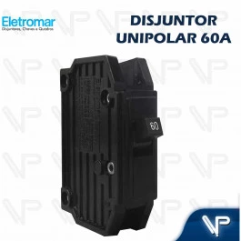 DISJUNTOR TERMOMAGNETICO NEMA 1 POLO UNIPOLAR 60A 127/220V