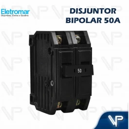 DISJUNTOR TERMOMAGNETICO NEMA 2 POLO BIPOLAR 50A 127/220V