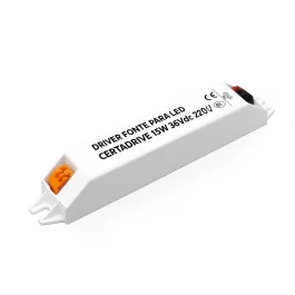 DRIVER FONTE PARA LED CERTA DRIVE 15W 30Vdc 220V