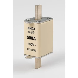 FUSÍVEL CERAMICA NH03 RETARDADO 500A 500V