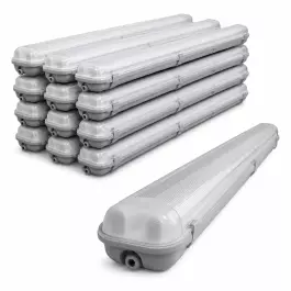 KIT20 LUMINARIA HERMÉTICA BLINDADA IP65 P/2 LÂMPADA T5 E T8