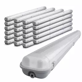KIT30 LUMINARIA HERMÉTICA BLINDADA IP65 P/2 LÂMPADA T5 E T8