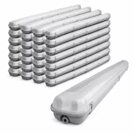 KIT40 LUMINARIA HERMÉTICA BLINDADA IP65 P/2 LÂMPADA T5 E T8