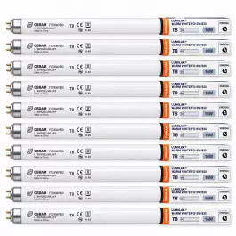 KIT10 LÂMPADAS FLUORESCENTES T8 OSRAM 16W 3000K G13 LUMILUX 