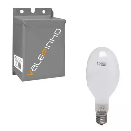KIT LÂMPADA METÁLICA OVOIDE 400W 5200K(BRANCO LUZ DO DIA)COM REATOR INTERNO