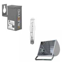 KIT PROJETOR ALUMINIO COM LAMPADA METÁLICA 400W E REATOR EXTERNO