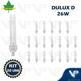 LÂMPADA COMPACTA 2PINOS 26W 2700K(BRANCO QUENTE)G23D-3 KIT20