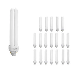LÂMPADA COMPACTA 4PINOS 26W 2700K(BRANCO QUENTE)G24Q-3 KIT20