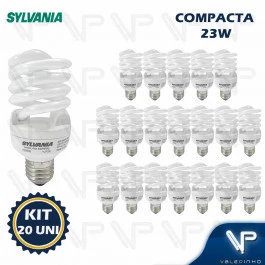 LÂMPADA COMPACTA ESPIRAL 23W 127V 6400K(BRANCO FRIO)E27 TWISTER KIT20