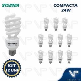 LÂMPADA COMPACTA ESPIRAL 24W 220V 2700K(BRANCO QUENTE)E27 TWISTER KIT12