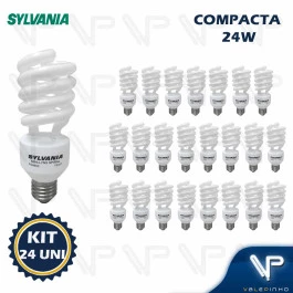 LÂMPADA COMPACTA ESPIRAL 24W 220V 2700K(BRANCO QUENTE)E27 TWISTER KIT24
