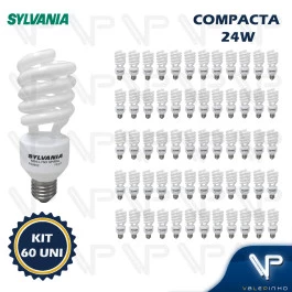 LÂMPADA COMPACTA ESPIRAL 24W 220V 2700K(BRANCO QUENTE)E27 TWISTER KIT60