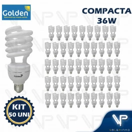 LÂMPADA COMPACTA ESPIRAL 36W 127V 6500K(BRANCO FRIO)E27 TWISTER KIT50