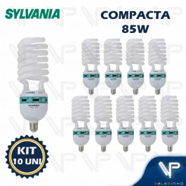 LÂMPADA COMPACTA ESPIRAL  85W 220V 6500K(BRANCO FRIO)E27 HIGH LUMEN TWISTER KIT10