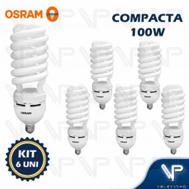 LÂMPADA COMPACTA ESPIRAL HO OSRAM 100W 220V 6500K(BRANCO FRIO)E27 DULUXSTAR TWIST KIT6